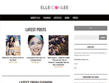 Tablet Screenshot of elleiconlee.com
